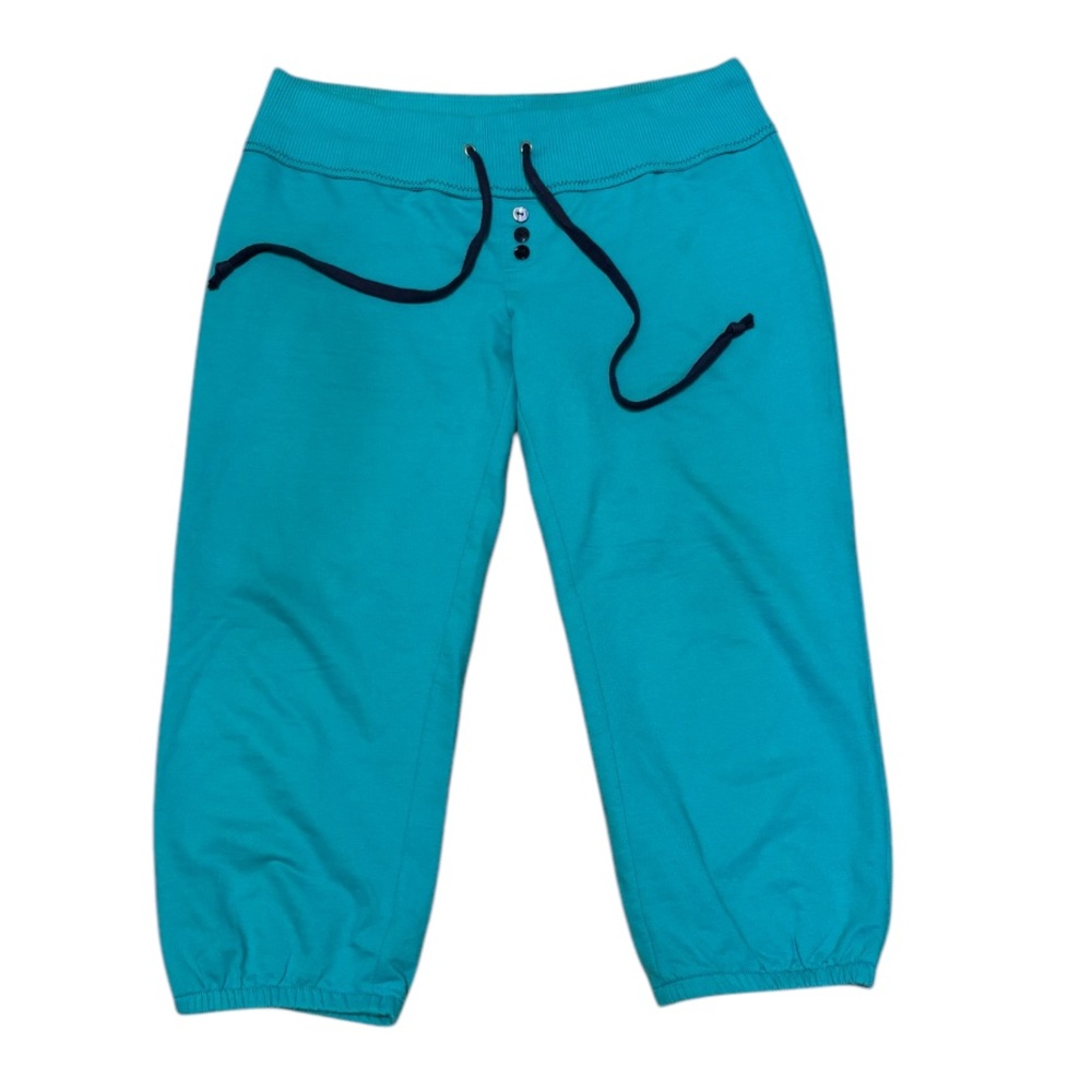 Flirtitude Women’s Jogger Sweat Pants Size Small Turquoise Blue Sweats - Picture 1 of 7
